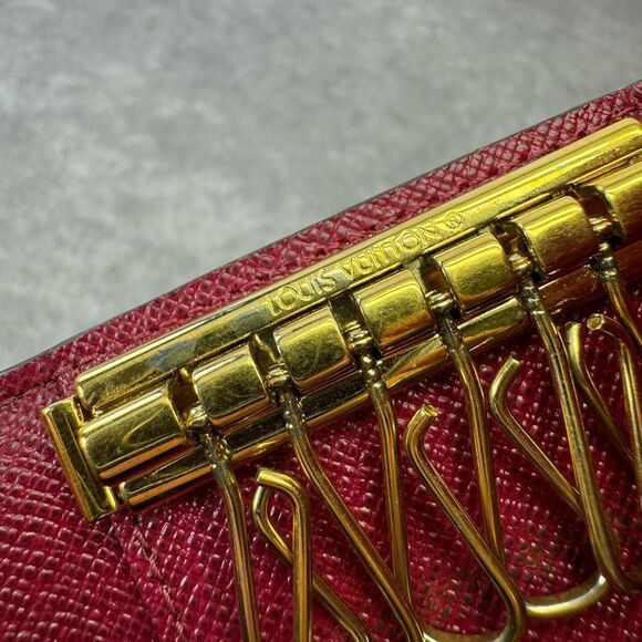 Louis Vuitton Monogram Fuchsia 6 Ring Holder Case Wallet - Picture 7 of 10